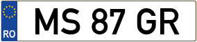 Trailer License Plate